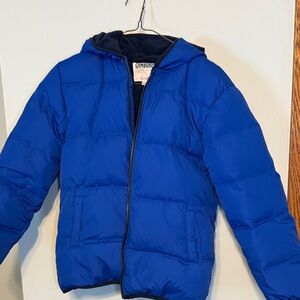 Boys blue puffer jacket Gymboree